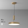 Миниатюра фото потолочный светодиодный светильник maytoni zon c032cl-45w4k-rd-mg | 220svet.ru